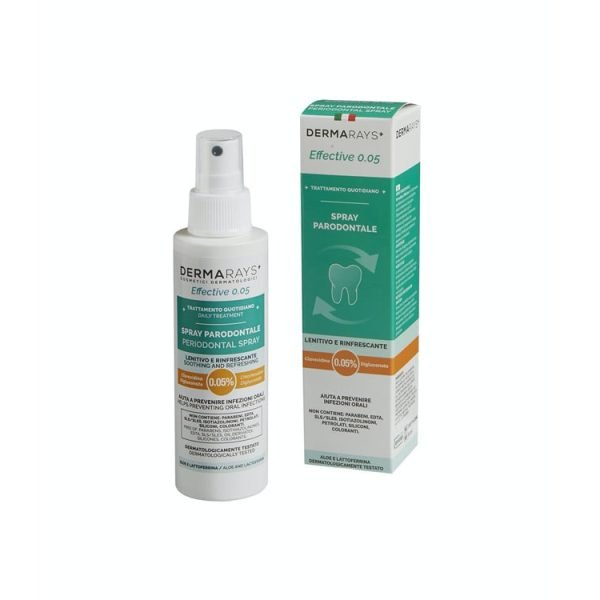 DERMARAYS EFFECTIVE Burnos skalavimo skystis 0.05%