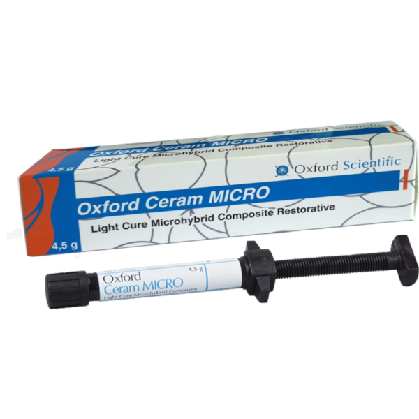 Oxford Ceram MICRO šviesoje kietėjantis Microhibrid atkuriamasis kompozitas